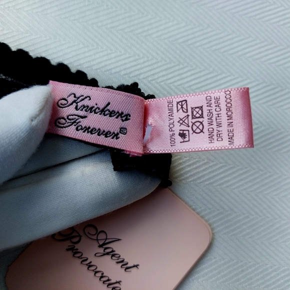 Agent Provocateur Black Green Knickers Forever Thong L Large - Picture 14 of 16